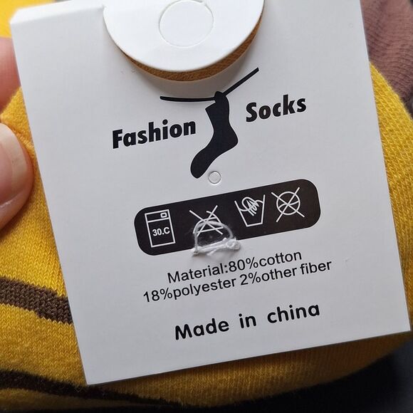 Cat Patterned Socks Set - Multicolor - Picture 5 of 6